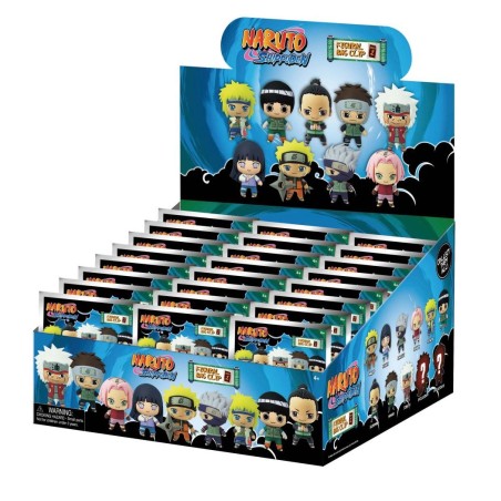 NARUTO SHIPPUDEN - Series 1 - 3D Foam Bag Clip (Display 24 Pcs) 