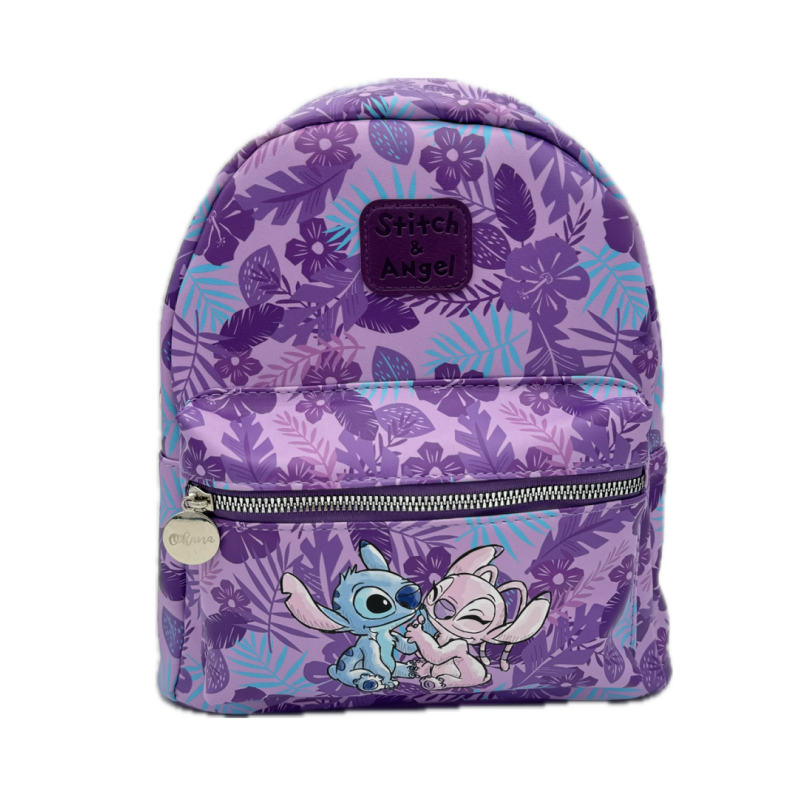 STITCH & ANGEL - Ohana - Sac à dos Similicuir - 28x11x22cm 