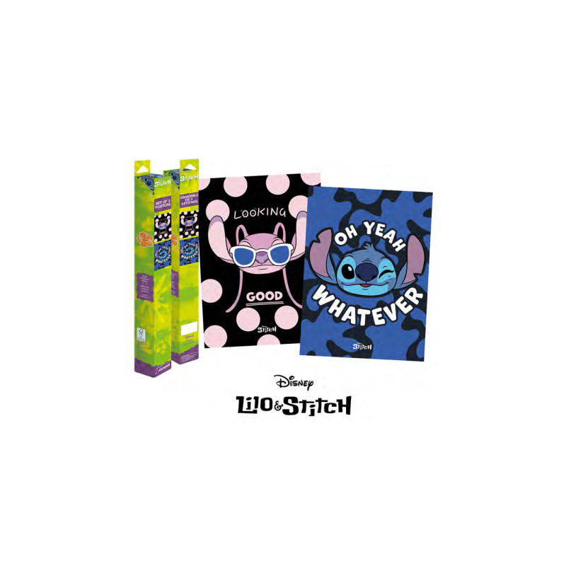 LILO & STITCH - Stitch & Angel - Set 2 Posters 52 x 38cm 