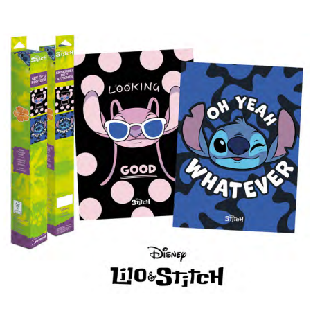 LILO & STITCH - Stitch & Angel - Set 2 Posters 52 x 38cm 