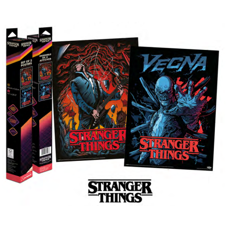 STRANGER THINGS - Vecna & Eddie - Set 2 Posters 52 x 38cm 