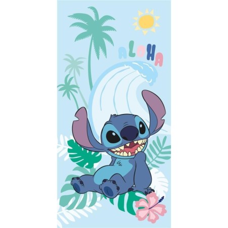 LILO & STITCH - Aloha - Serviette de Plage 100% Coton - 70x140cm 