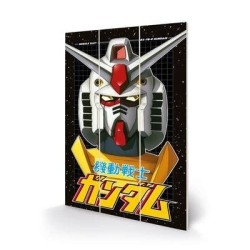 GUNDAM - Space Quadrants - Impression sur bois 20x29.5cm 2