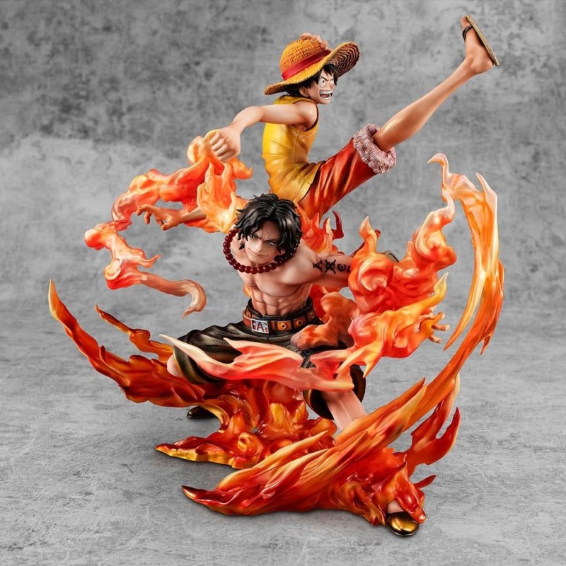 ONE PIECE - Luffy & Ace "Bond between brothers" -Statuette P.O.P. 25cm 