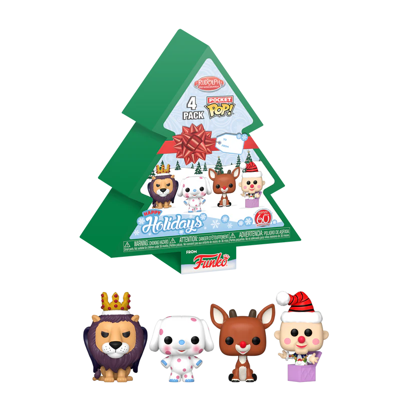 RUDOLPH - Pocket Pop 4 Pack - Tree Holiday 