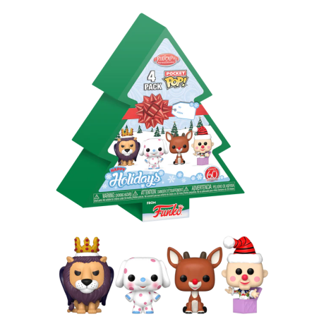 RUDOLPH - Pocket Pop 4 Pack - Tree Holiday 