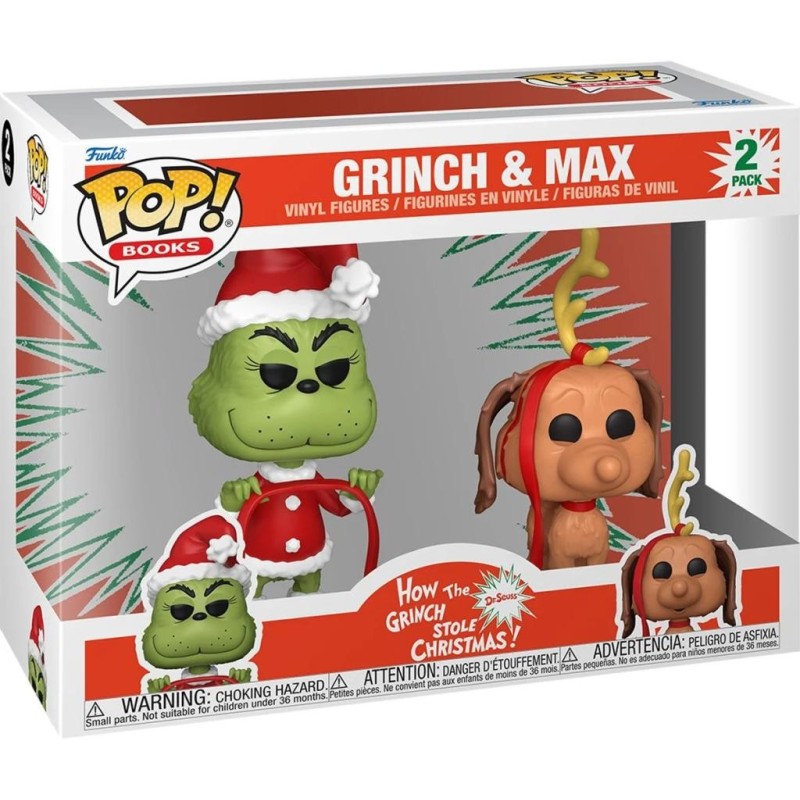 HTGSC - POP Books - 2 Pack Grinch avec Max 