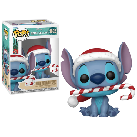 LILO & STITCH - POP Disney N° 1502 - Stitch avec canne en sucre d'orge 