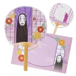 LE VOYAGE DE CHIHIRO - No Face avec fleur - Eventail & Enveloppe 2