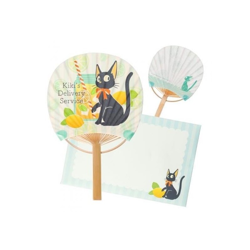 KIKI LA PETITE SORCIERE - Jiji avec Citron - Eventail & Enveloppe 