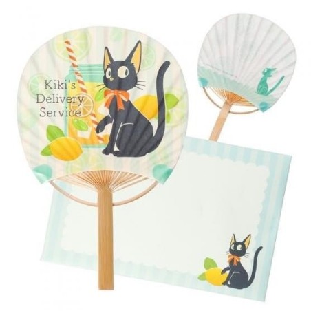 KIKI LA PETITE SORCIERE - Jiji avec Citron - Eventail & Enveloppe 