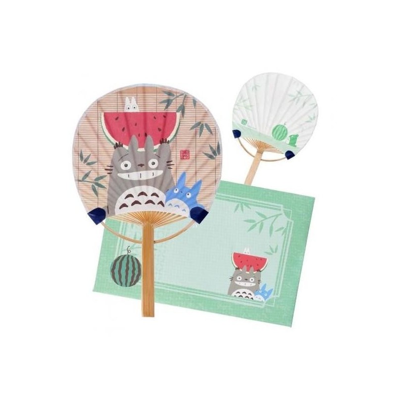 MON VOISIN TOTORO - Totoro avec Pastèque -Eventail & Enveloppe 