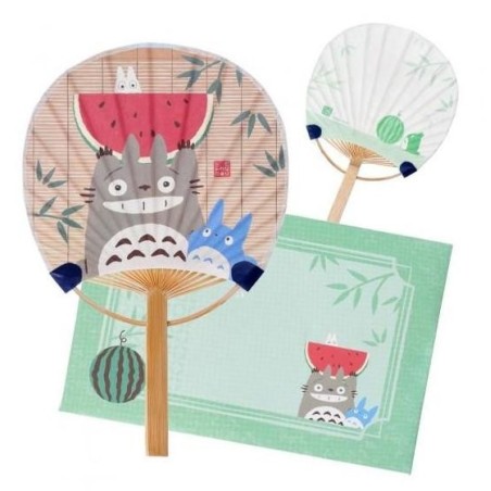 MON VOISIN TOTORO - Totoro avec Pastèque -Eventail & Enveloppe 