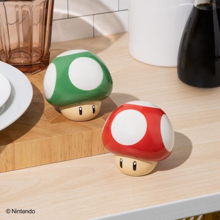 SUPER MARIO - Champignons - Set Salière et Poivrière 