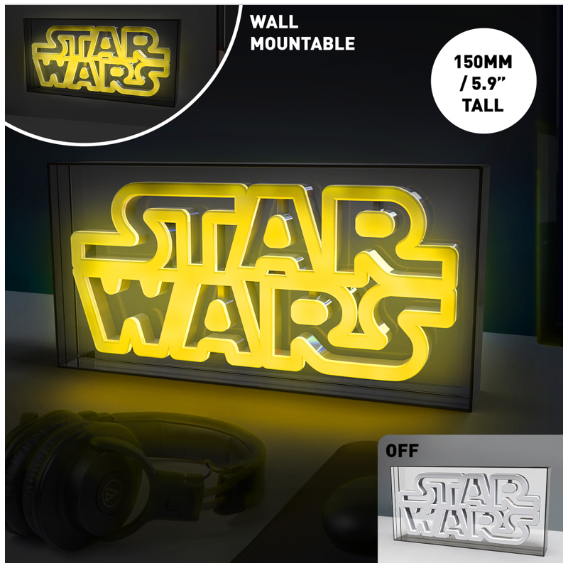 STAR WARS - Logo - Lampe Led Neon 15.5x30.5cm 