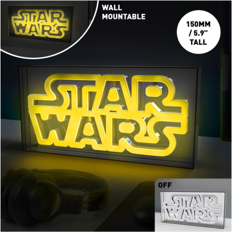 STAR WARS - Logo - Lampe Led Neon 15.5x30.5cm 