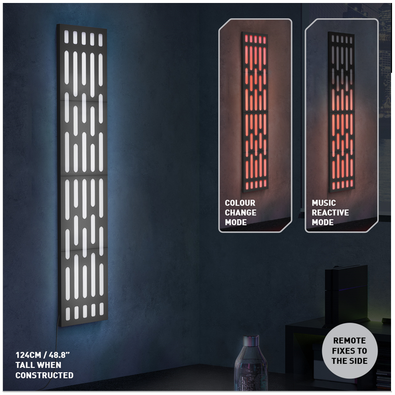 STAR WARS - Panneau Etoile de la Mort - Lampe Murale 124cm 