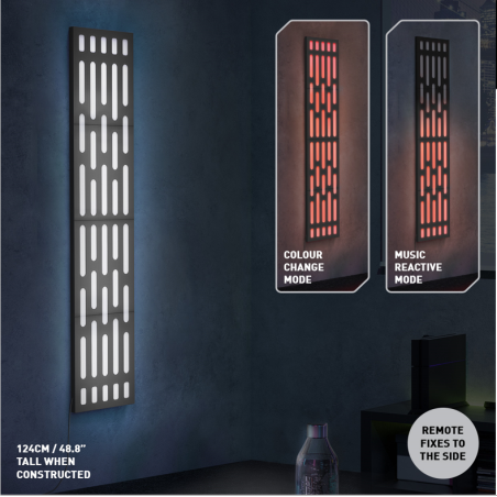 STAR WARS - Panneau Etoile de la Mort - Lampe Murale 124cm 