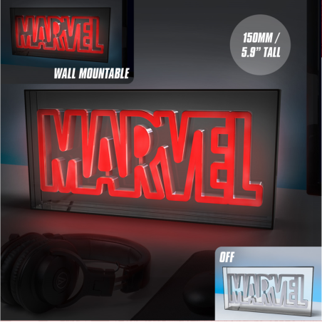 MARVEL - Logo - Lampe Led Neon 15.5x30.5cm 