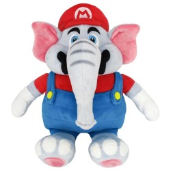 SUPER MARIO WONDER - Mario Eléphant - Peluche 27cm 2