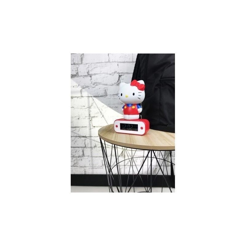 HELLO KITTY - Réveil avec lampe LED - 17cm 