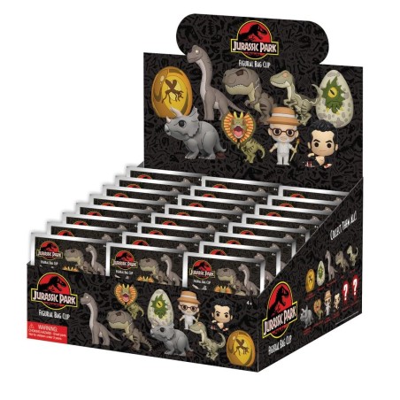 JURASSIC PARK - Series 1 - 3D Foam Bag Clip (Display 24 Pcs) 