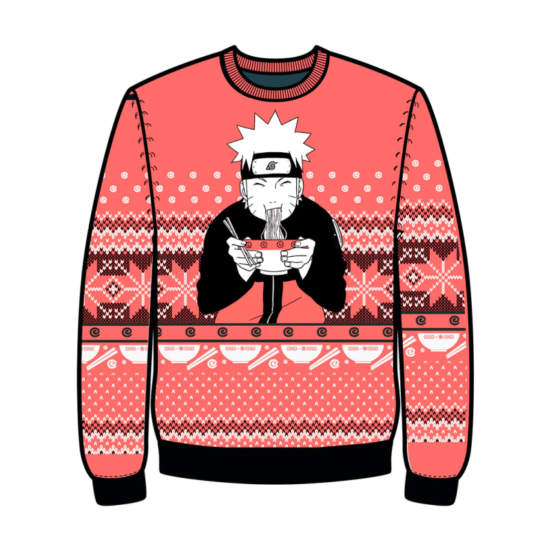 NARUTO - Ramen Ichiraku - Pull de Noël Homme (XS) 