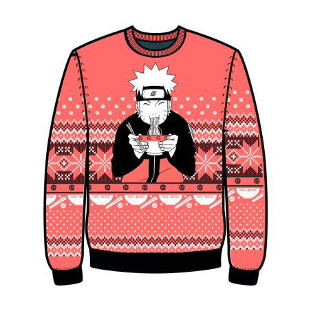NARUTO - Ramen Ichiraku - Pull de Noël Homme (XS) 