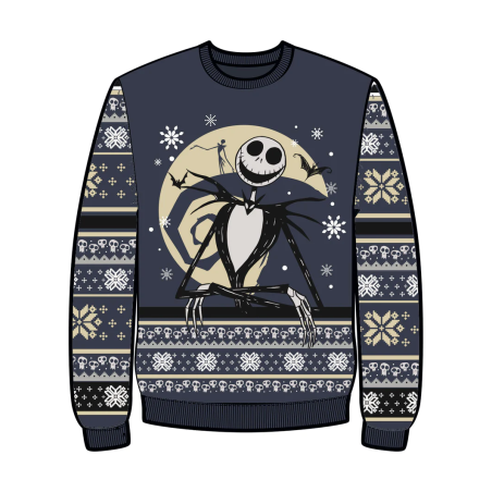 L'ETRANGE NOEL DE MONSIEUR JACK - Jack - Pull de Noël Homme (XXL) 