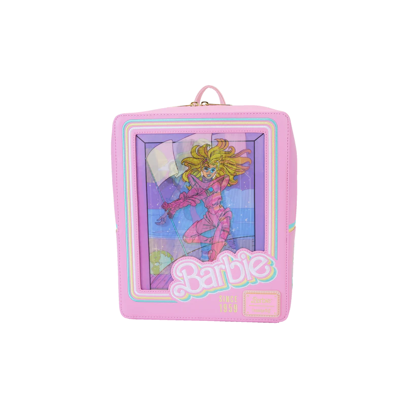 BARBIE - Boite à Poupée - Triple Lenticulaire Mini Sac à Dos LoungeFly 