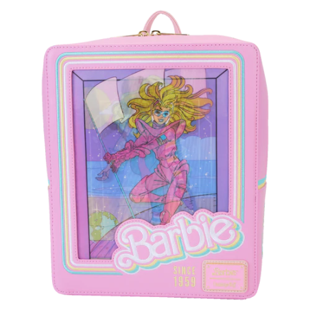 BARBIE - Boite à Poupée - Triple Lenticulaire Mini Sac à Dos LoungeFly 