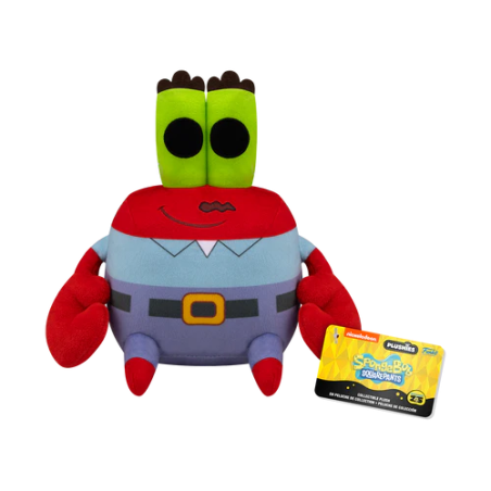 BOB L'EPONGE - Funko Peluche 18cm - Mr Krabs 