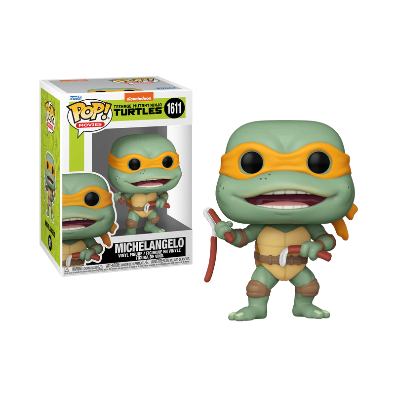LES TORTUES NINJAS - POP Movie N°1611 -Michelangelo Nunchucks Saucisse 