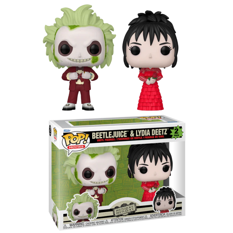 BEETLEJUICE 2 - POP Movies - 2 Pack Beetlejuice & Lydia Deetz 