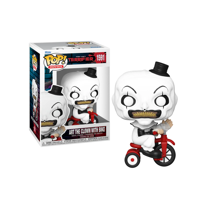 TERRIFIER - POP Movies N° 1591 - Art the Clown avec Vélo 