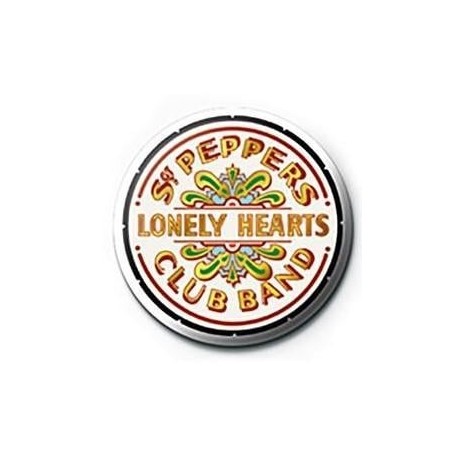 THE BEATLES - SGT Pepper Logo - Button Badge 25mm 