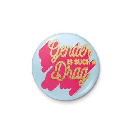 DIVERS - The Peach Fuzz "Gender is such a drag" - Button Badge 25mm 