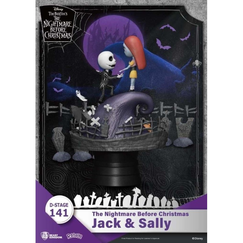 L'ETRANGE NOEL DE MONSIEUR JACK - Jack & Sally - Diorama D-Stage 15cm 