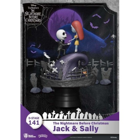 L'ETRANGE NOEL DE MONSIEUR JACK - Jack & Sally - Diorama D-Stage 15cm 