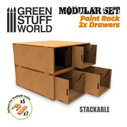 Ensemble modulaire 2x tiroirs MDF 2