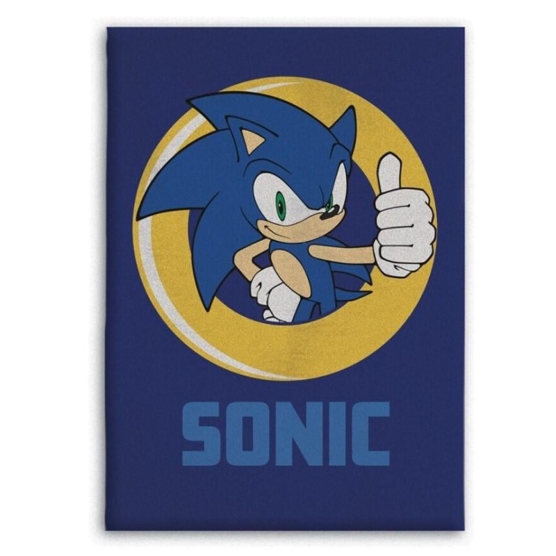 SONIC - Plaid en polaire 100x140cm 