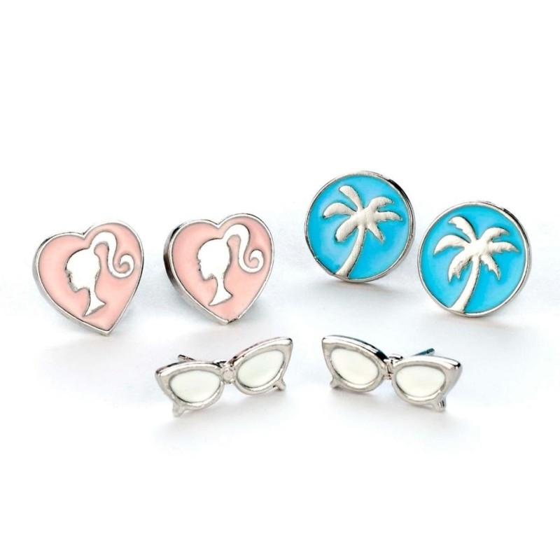 BARBIE - Set de 3 Paires de Boucles d'Oreilles 