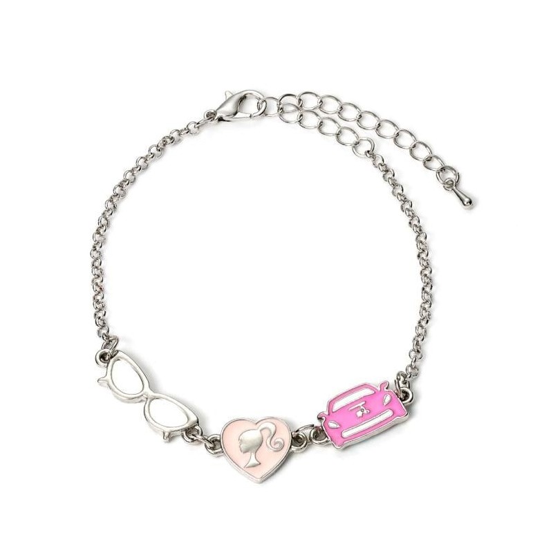 BARBIE - Bracelet en Chaine - Silhouette, Lunettes et Corvette 