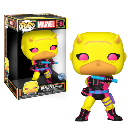MARVEL - POP Jumbo N° 1358 - Daredevil (YLW/RD) (BLKLT) 