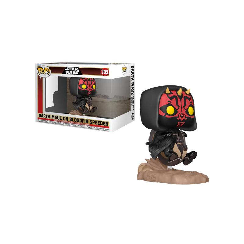 STAR WARS 1 - POP Ride DLX N° 705 - Dark Maul sur Bloodfin 