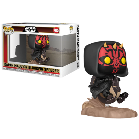 STAR WARS 1 - POP Ride DLX N° 705 - Dark Maul sur Bloodfin 