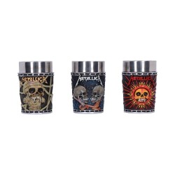METALLICA - Pushead Art - Set de 3 verres à shots 8.5cm 