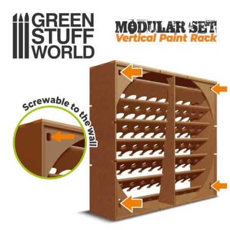 Présentoir Modulaire pour Peinture - VERTICAL 17ml