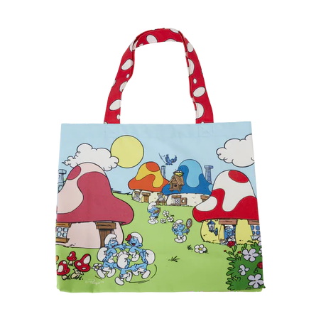 LES SCHTROUMPFS - Vie de Village - Canvas Tote Bag LoungeFly 
