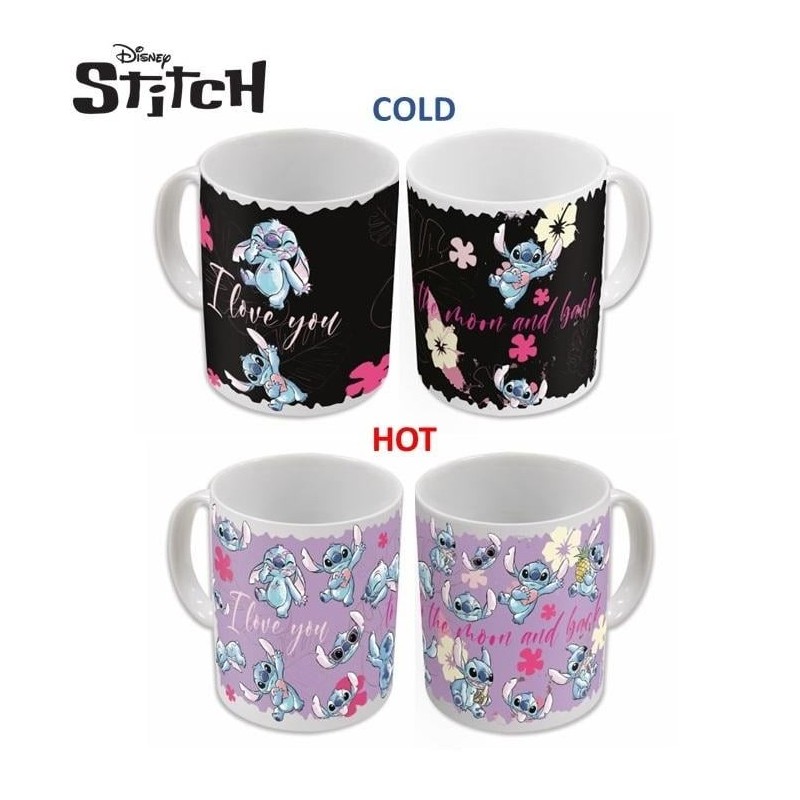 STITCH - I Love U - Mug Thermoréactif - 325ml 